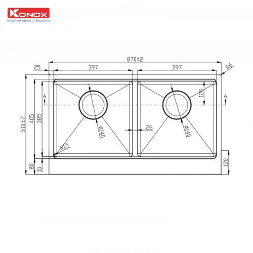 Chậu rửa bát Workstation Sink – Apron Sink KN8751DA Retta